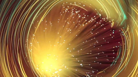 Fiber optics strands Stock Footage 34333488