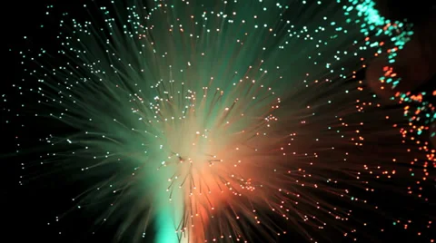 Fiber optics strands Stock Footage 34333983