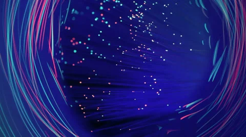 Fiber optics strands Stock Footage 34334411