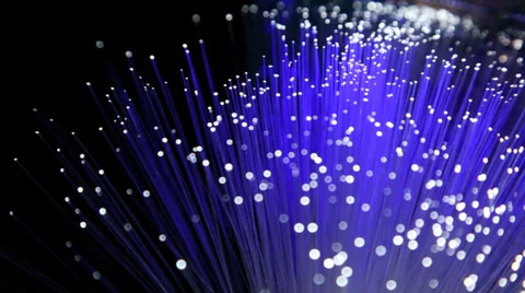 Fiber optics strands Stock Footage 34335605