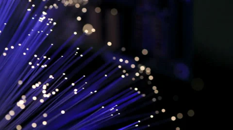 Fiber optics strands Stock Footage 34336470