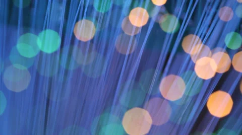 Fiber optics strands Stock Footage 34336984