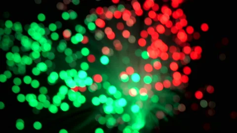 Fiber optics strands Stock Footage 128978264
