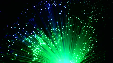 Fiber optics strands Stock Footage 128978646