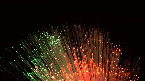 Fiber optics strands Stock Footage 128979273