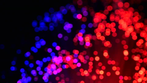 Fiber optics strands Stock Footage 128979381
