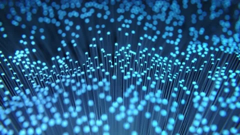 Fiber optics video loop, looping background animation. Stock Footage 152402689