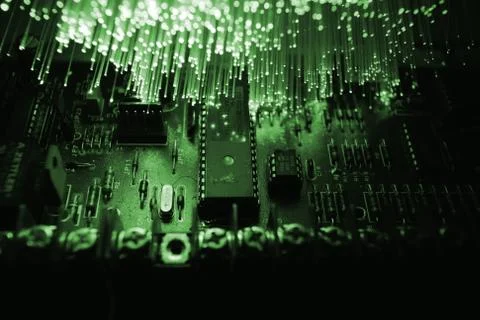 Fiber otical Stock Photos