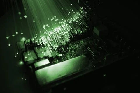 Fiber otical Stock Photos