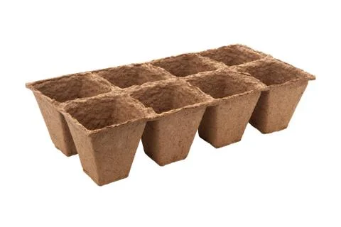 Fiber seed starting cell Stock Photos