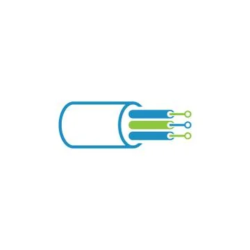 Fiber vector logo design template イラスト素材