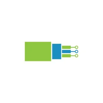 Fiber vector logo design template イラスト素材
