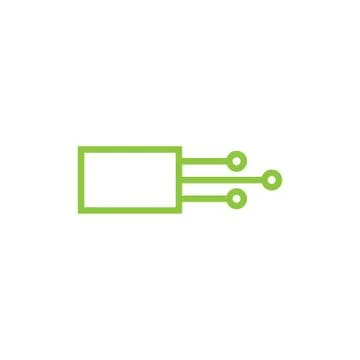 Fiber vector logo design template Illustrazione stock