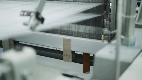 Fiberglass production. hardware operation of the machine Stock Footage 203265980