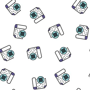 Fiberglass wallpaper vector seamless pattern Stock Illustration