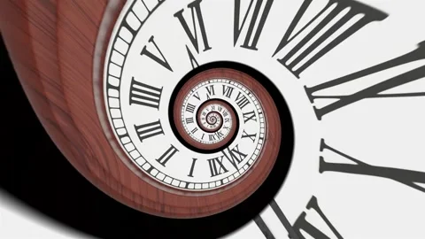Fibonacci Clock Spiral Video stock 314207613