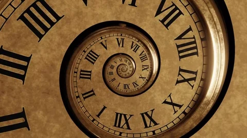 Fibonacci Clock Spiral Video stock 314207624