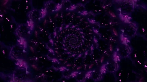 Fibonacci spiral abstract art chaotic flashing light strobe Vidéo 72128688