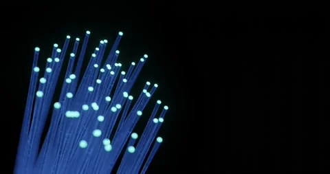 Fibre optic for data transfer Video stock 157048778