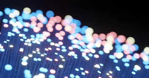 Fibre optic for data transfer transmission Stock Footage 220125410