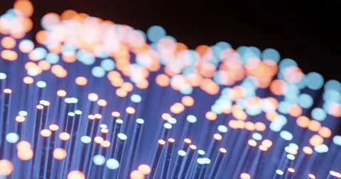 Fibre optic for data transfer transmission Stock Footage 220333777