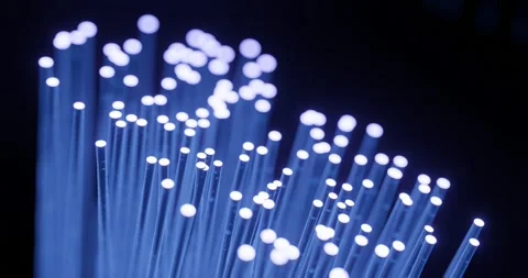 Fibre optic for data transfer transmission Stock Footage 220333780