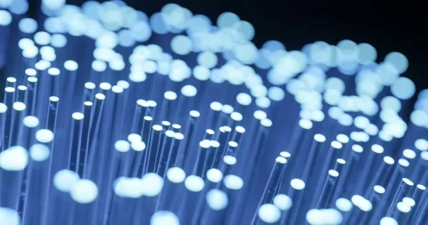 Fibre optic for data transfer transmission Stock Footage 220333783
