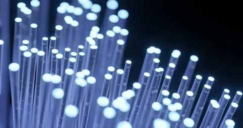 Fibre optic for data transfer transmission Stock Footage 220333786