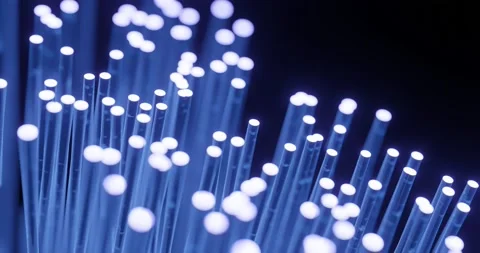 Fibre optic for data transfer transmission Stock Footage 220333789