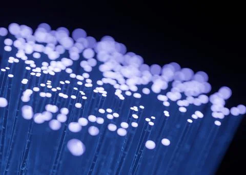 Fibre optic for data transfer transmission Stock Illustration