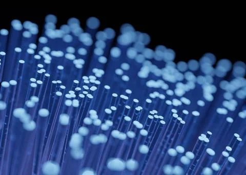 Fibre optic for data transfer transmission Stock Illustration