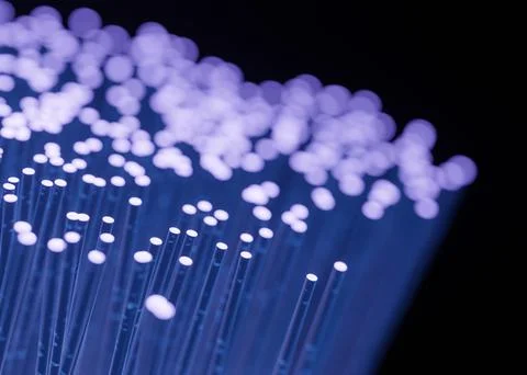 Fibre optic for data transfer transmission Stock Illustration