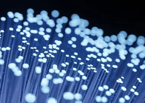 Fibre optic for data transfer transmission Stock Illustration