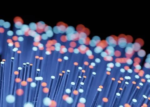 Fibre optic for data transfer transmission 스톡 일러스트