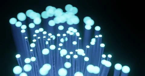 Fibre optic for data transfer transmission Illustrazione stock