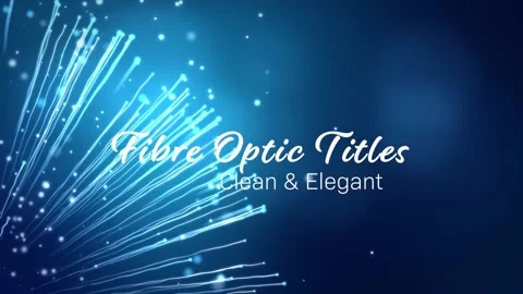 Fibre Optic Titles Stock After Effects