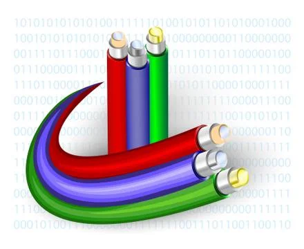 Fibre optic. vector illustration 스톡 일러스트
