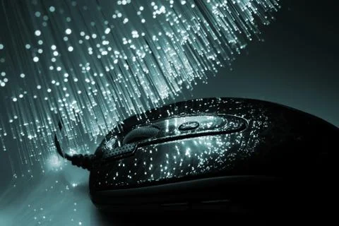 Fibre optical Foto stock
