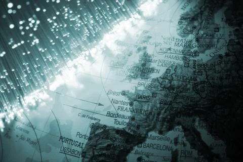 Fibre optical Foto stock