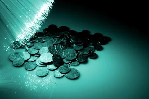 Fibre optical Foto stock