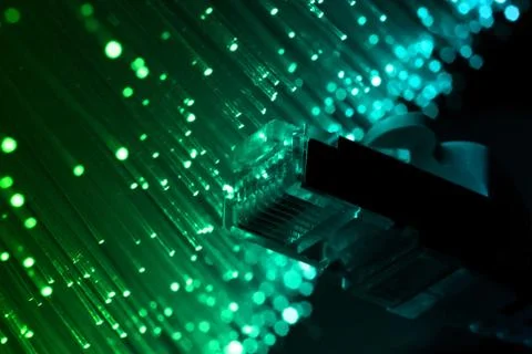 Fibre optical Foto stock