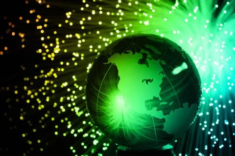 Fibre optical Foto stock