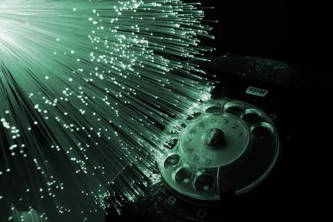 Fibre optical Foto stock