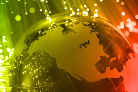 Fibre optical Foto stock