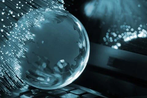 Fibre optical Foto stock