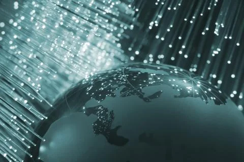 Fibre optical Foto stock