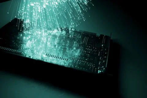 Fibre optical Foto stock