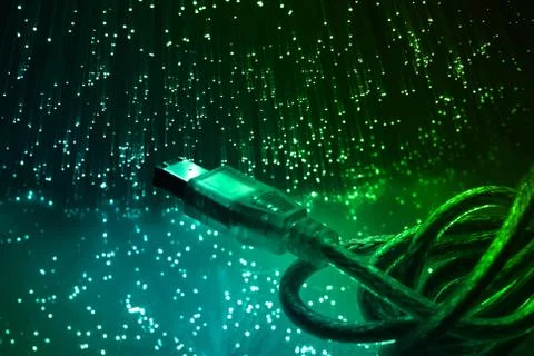 Fibre optical Foto stock