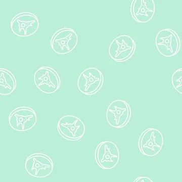 Fibroblast cell immunity line seamless pattern Stock Illustration