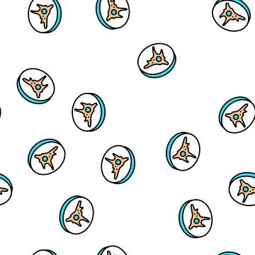 Fibroblast cell immunity vector seamless pattern 스톡 일러스트